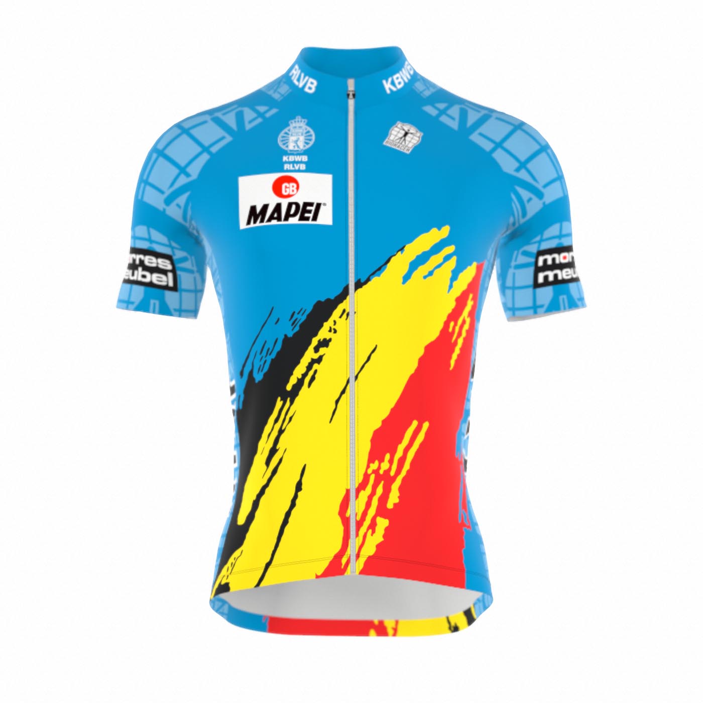 Pourquoi la selection Belge de cyclisme porte un maillot bleu