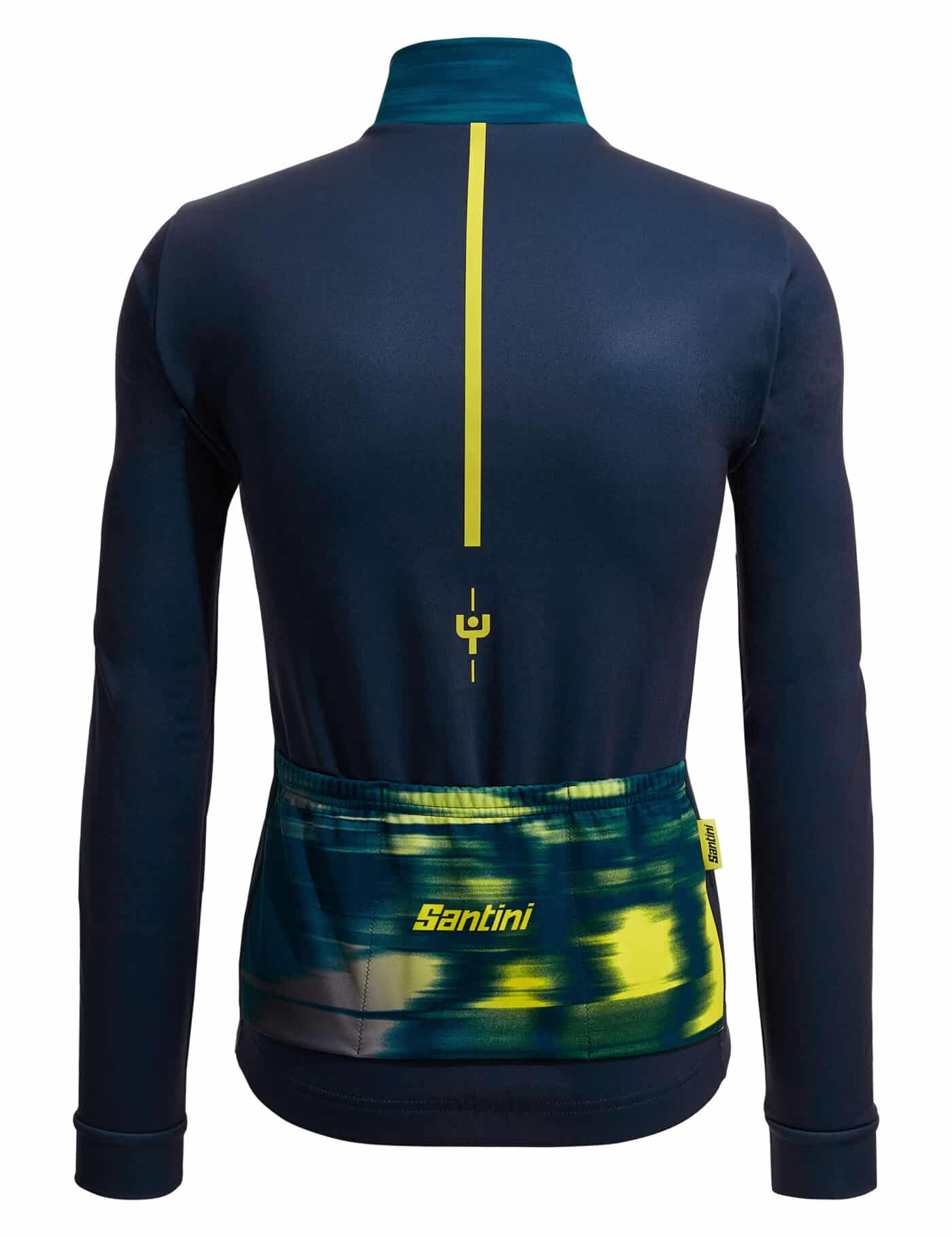 maillot manches longues vélo Santini maillot jaune