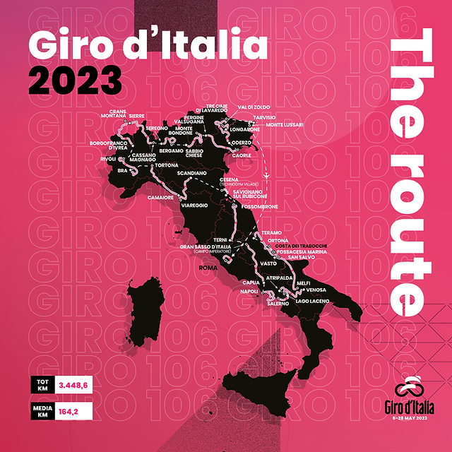 Parcours Giro 2023