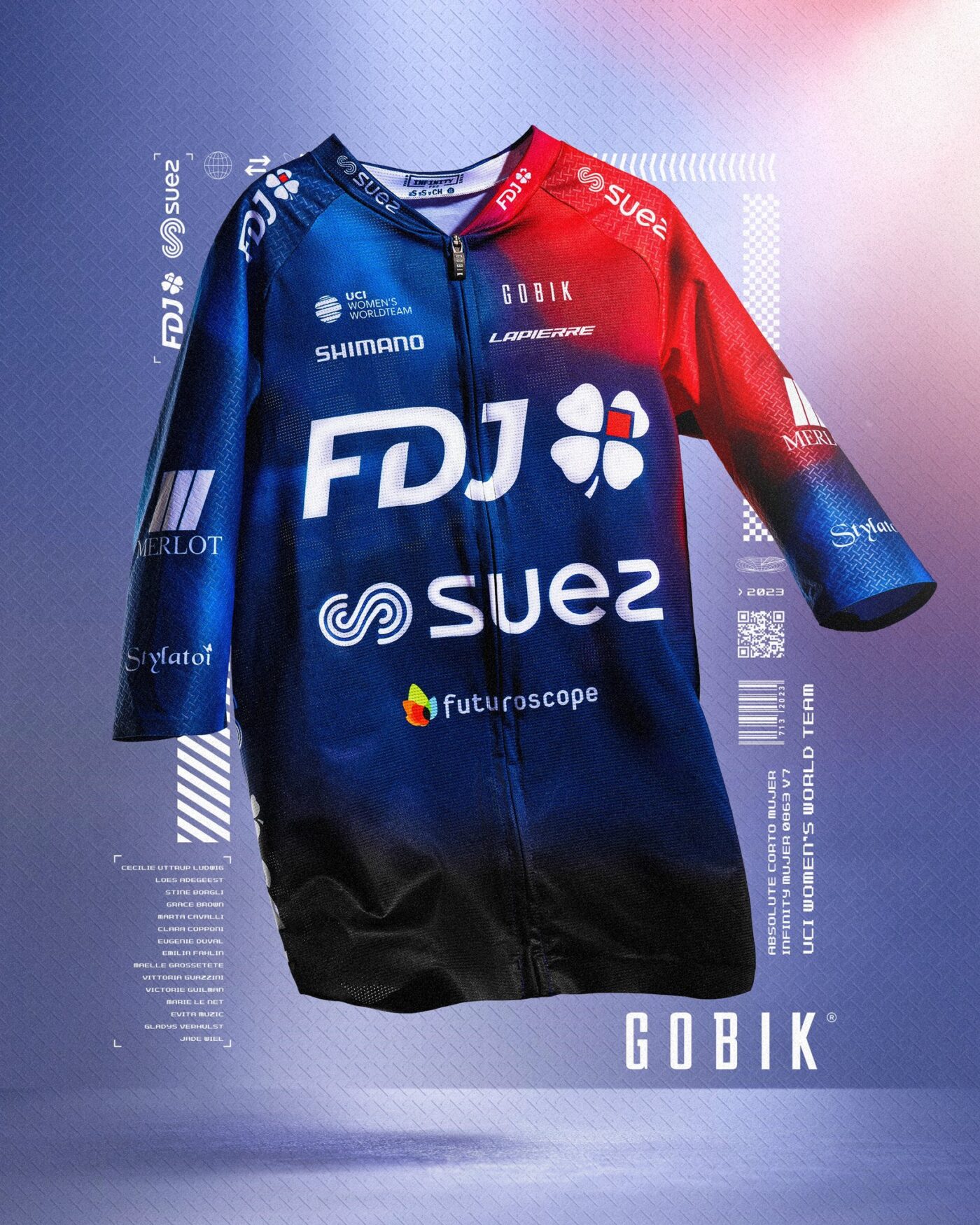 FDJ Suez maillot 2023