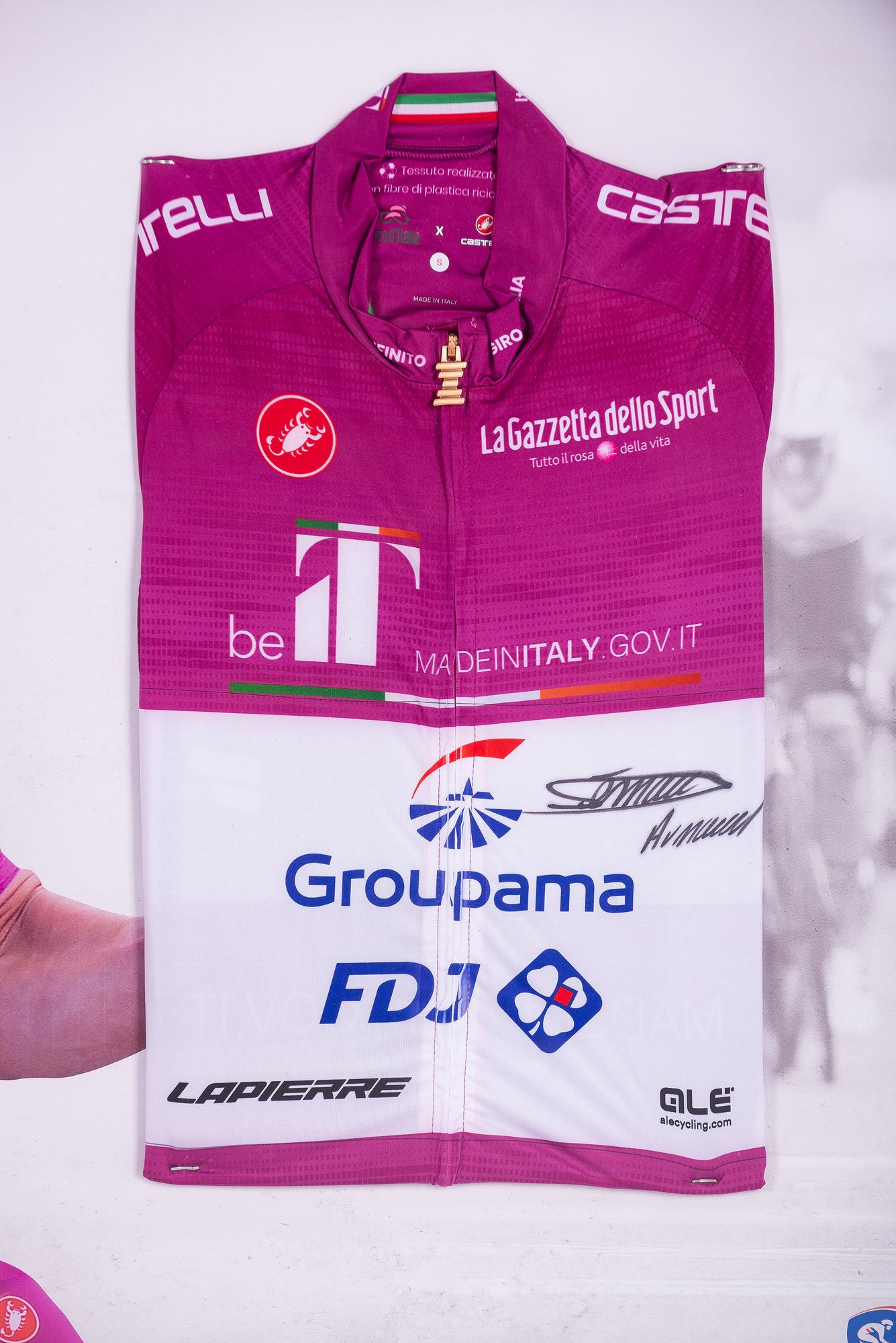 Maillot Cyclamen Arnaud Demare FDJ Giro