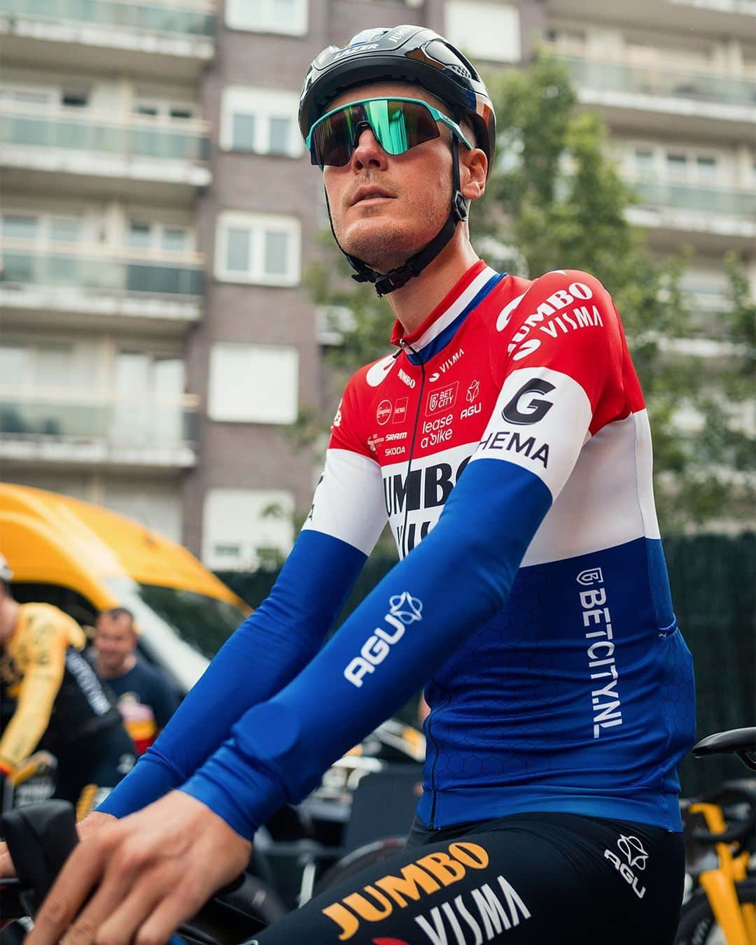 maillot champion pays bas van baarle 2023 tour de france