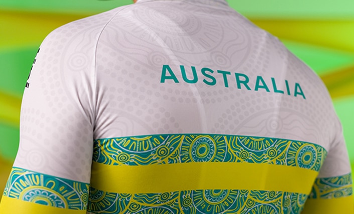 maillot australie cyclisme jaune