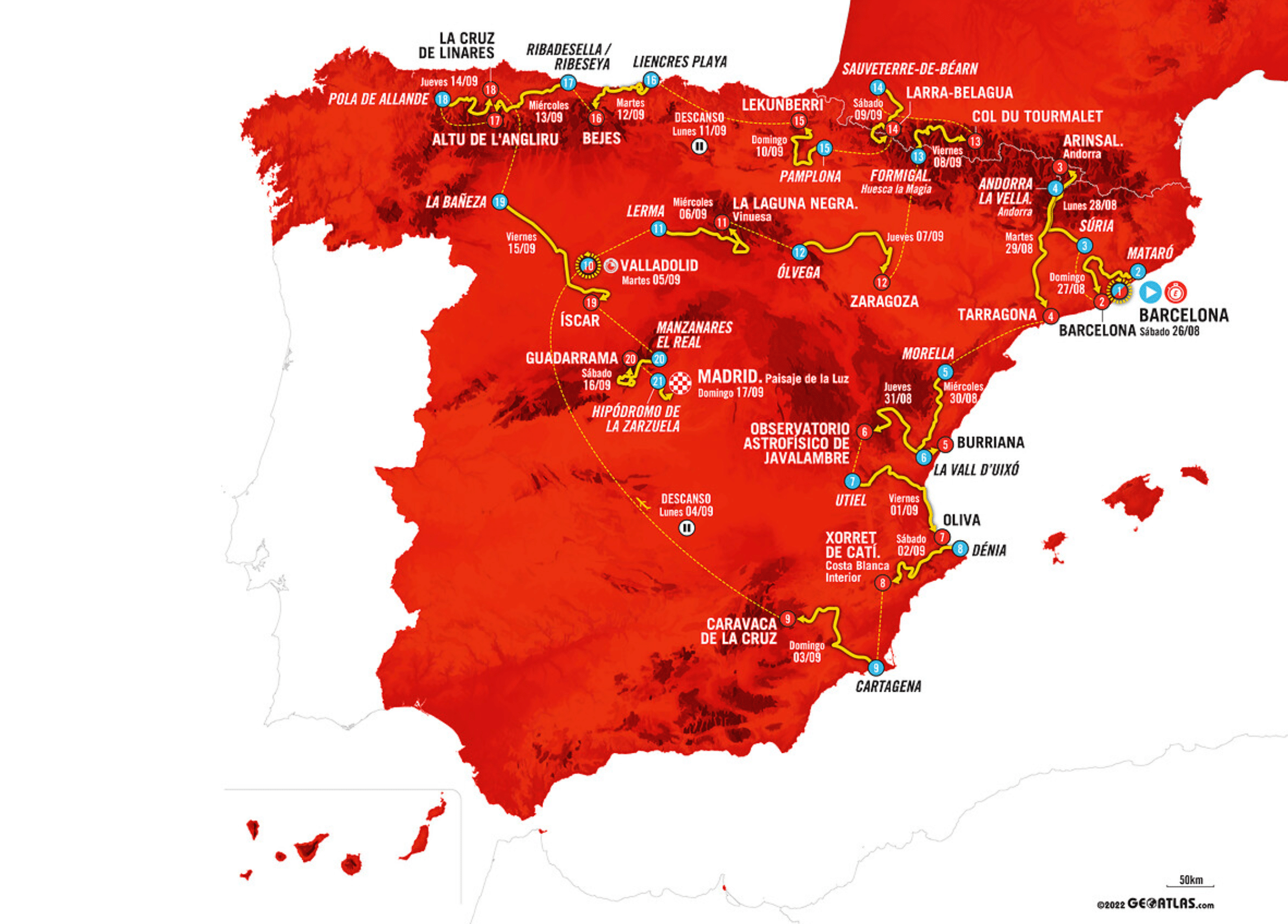 parcours vuelta 2023