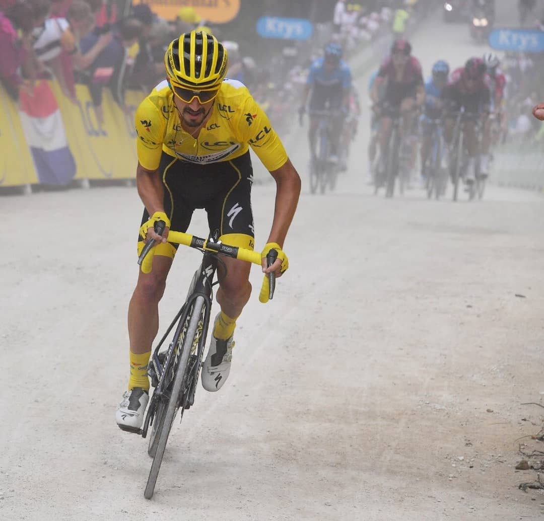 julian alaphilippe maillot jaune leader tour de france 2019