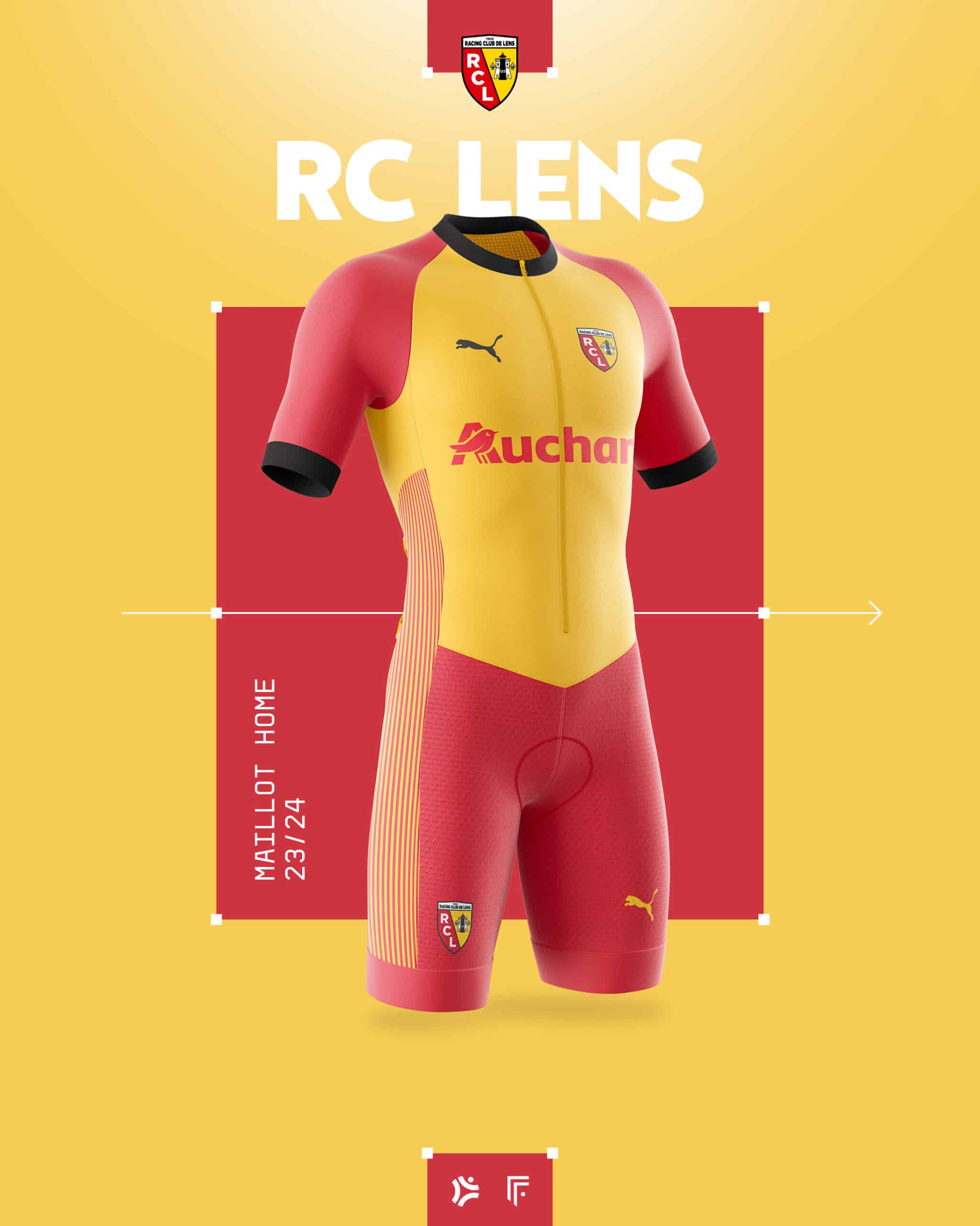 maillot foot lens velo