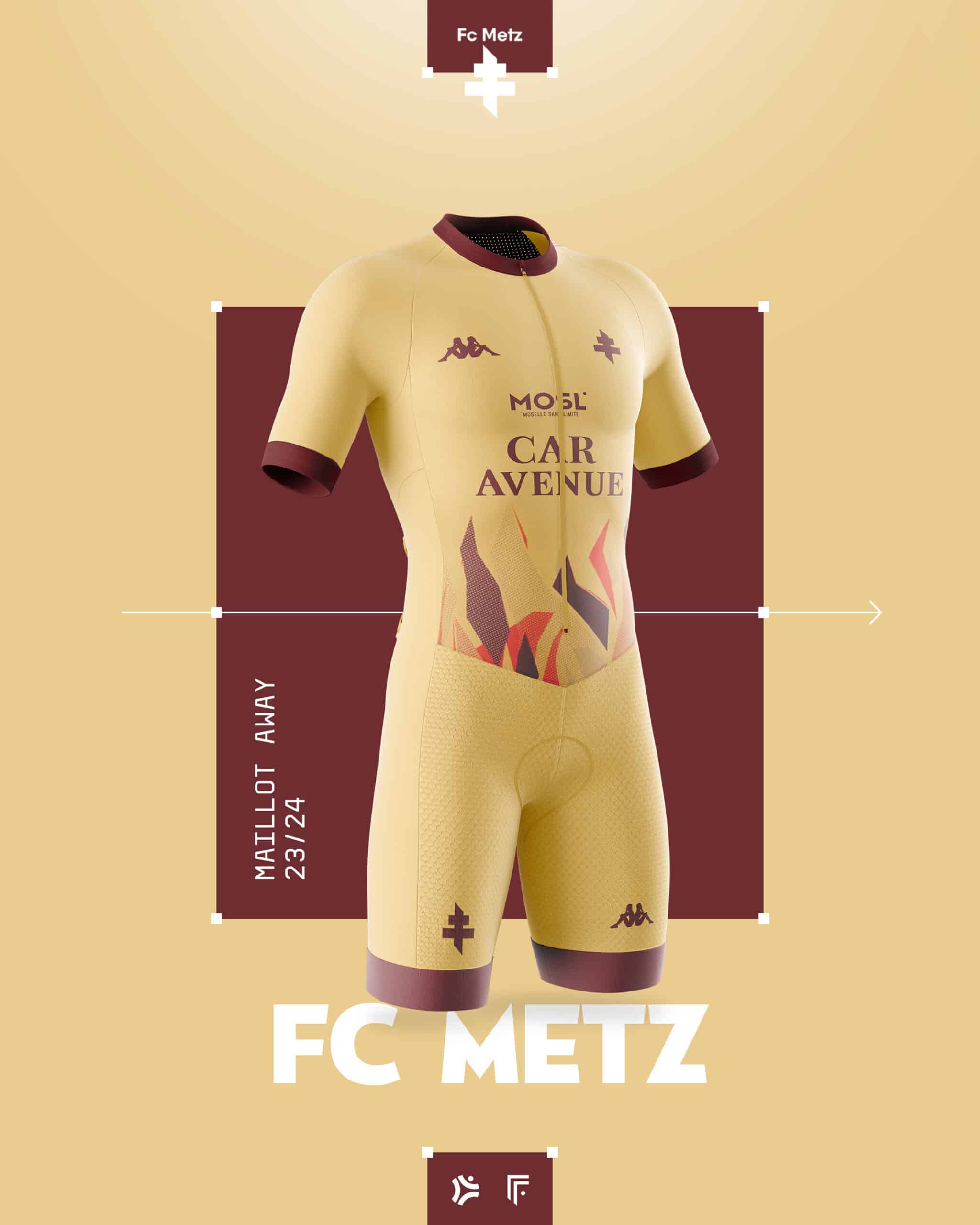 maillot foot metz velo