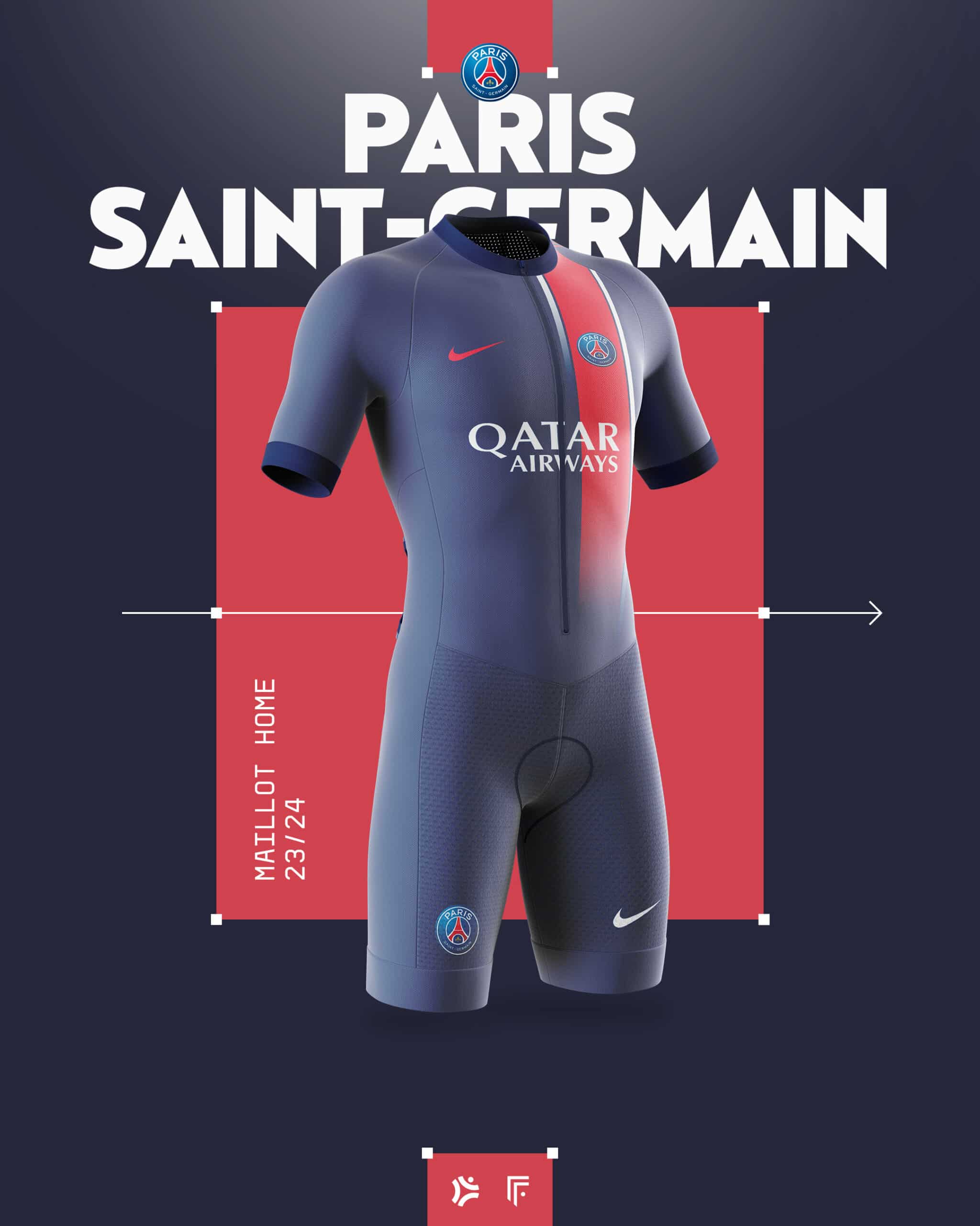 maillot velo psg