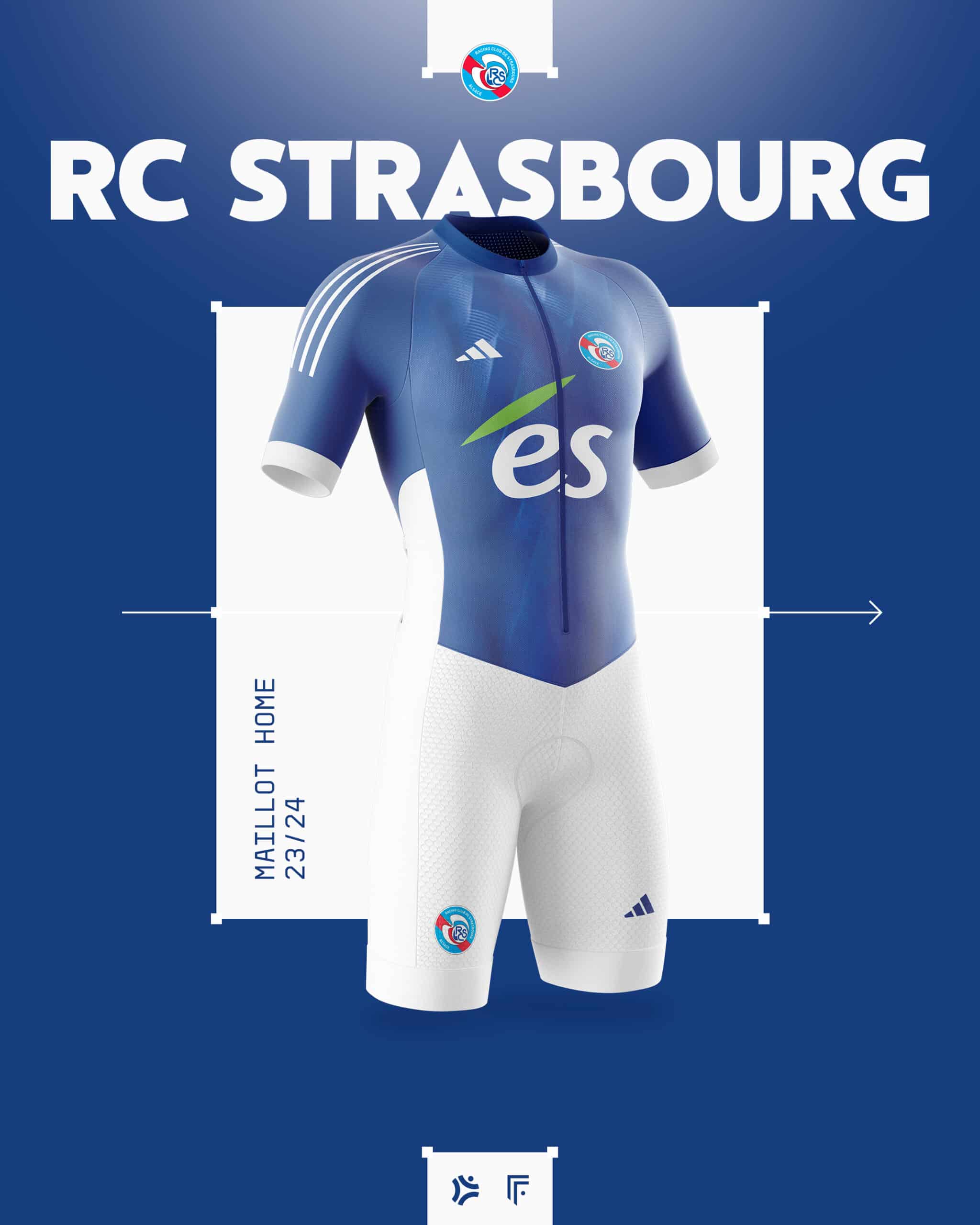 maillot velo racing strasbourg