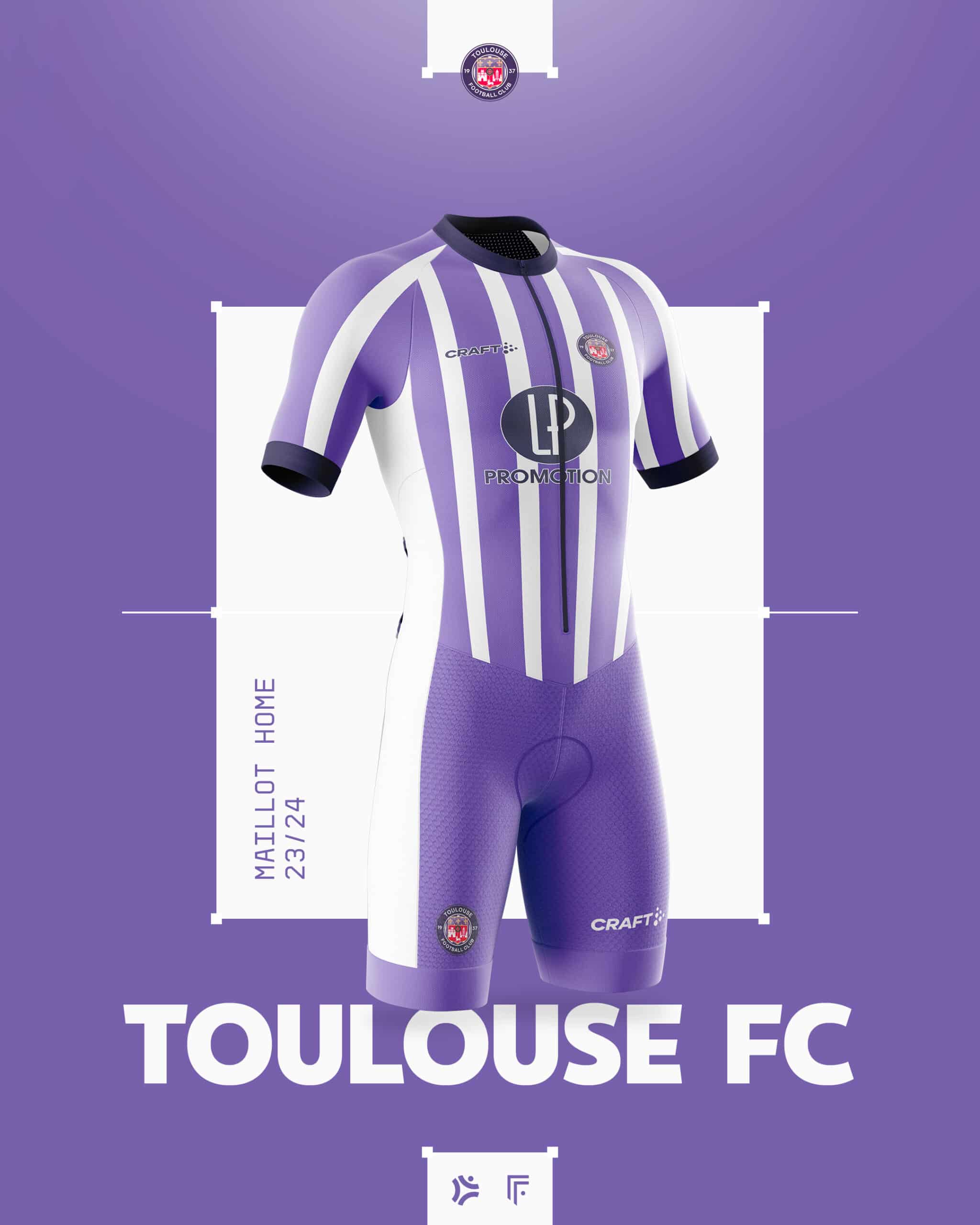 maillot velo toulouse foot