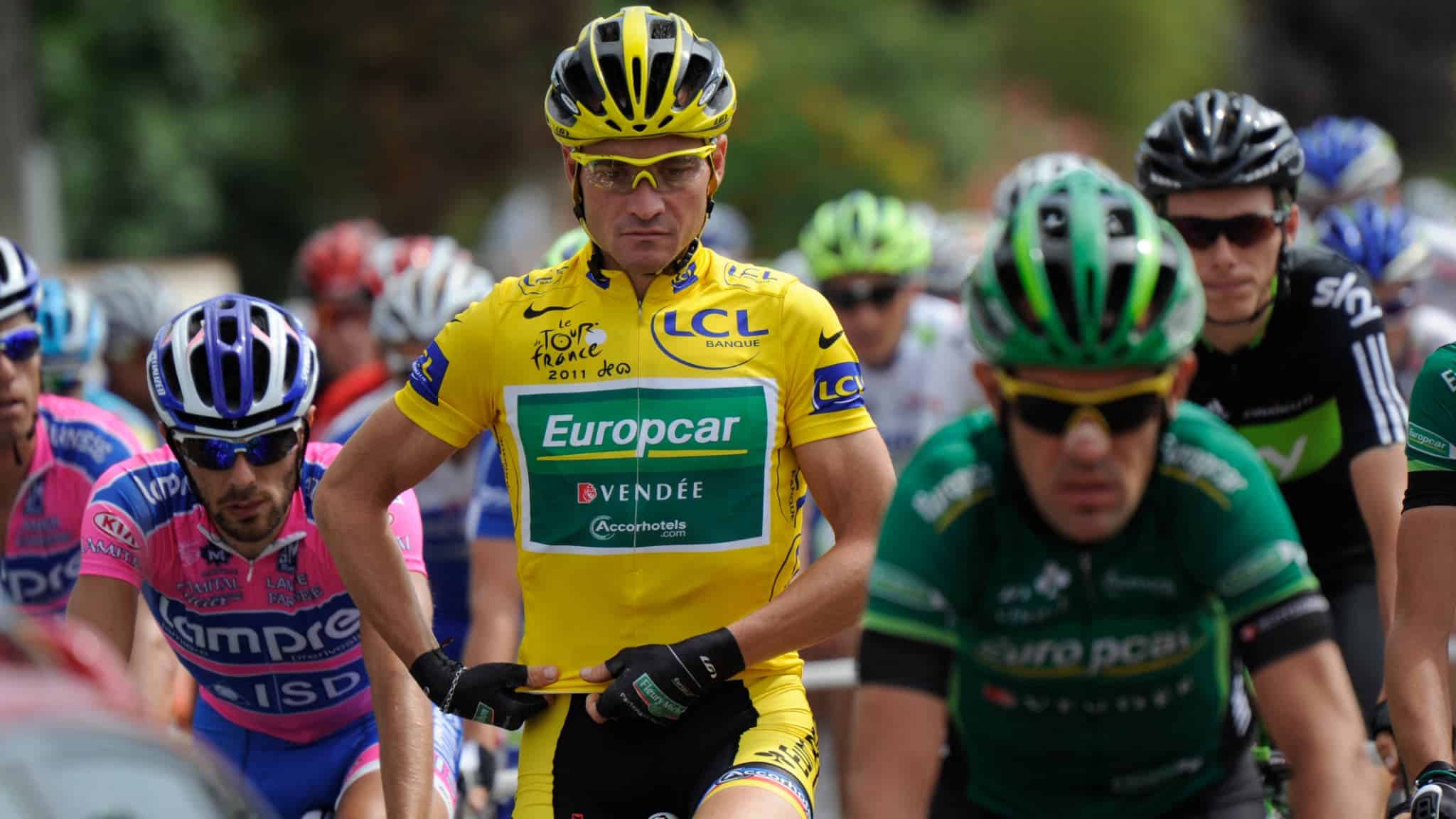 Thomas Voeckler maillot jaune leader tour de france 2011