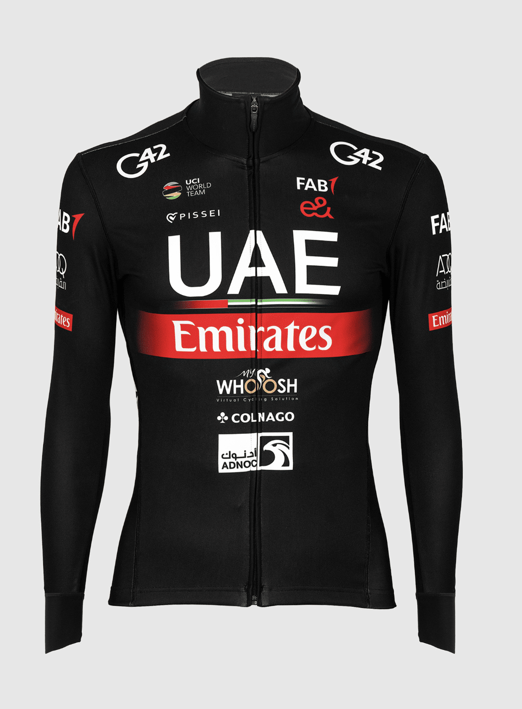 maillot hiver noir uae team emirates