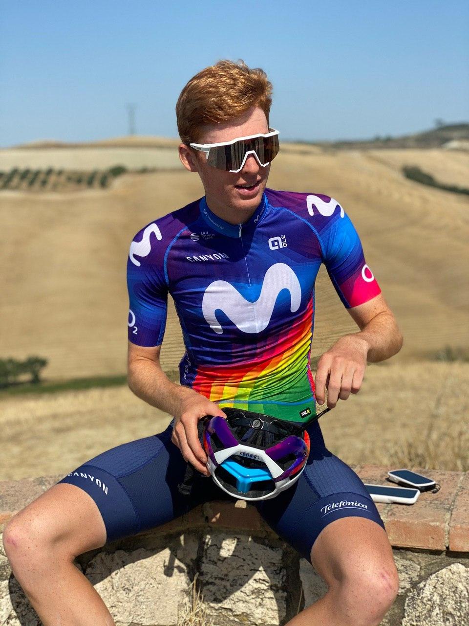 maillot movistar strade bianche 2020