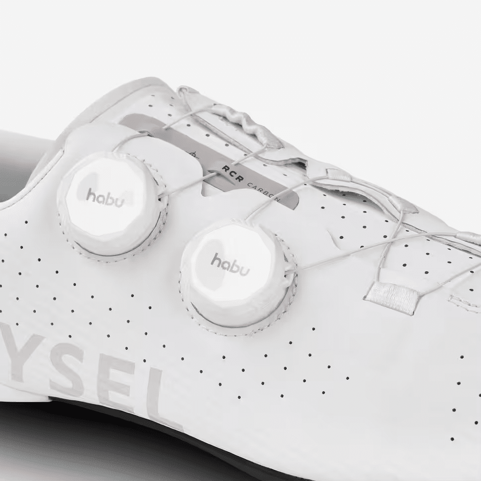 chaussures velo route van rysel rcr blanches