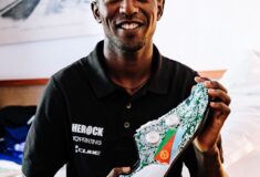 Image de l'article Biniam Girmay et ses chaussures personnalisées sur le Tour de France