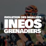 Evolution des maillots de la Team Ineos Grenadiers