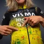Le maillot visma du tour de france femmes dessiné par des enfants